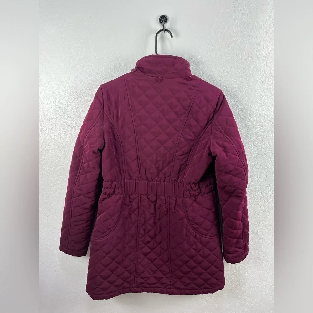Liz Claiborne Women's Lightweight burgundy Quilted Jacket With Out Hood Sz S